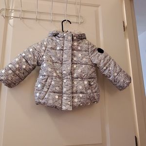 STEVE MADDEN Girl’s Polka Dot Puffer Coat